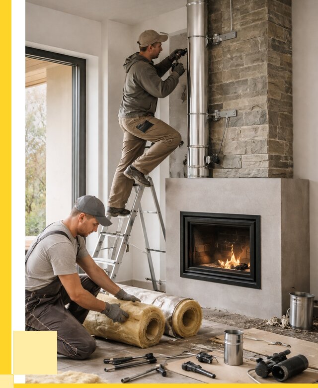 Монтаж дымоходов для каминов в Воткинске от 15540 р. ЭриданВтк