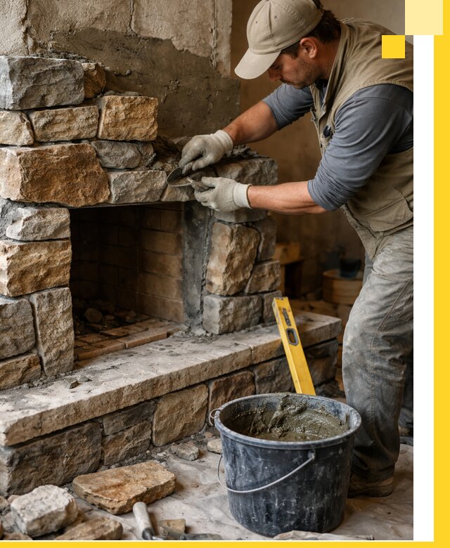 Изготовление и установка каменных каминов под ключ в Воткинске