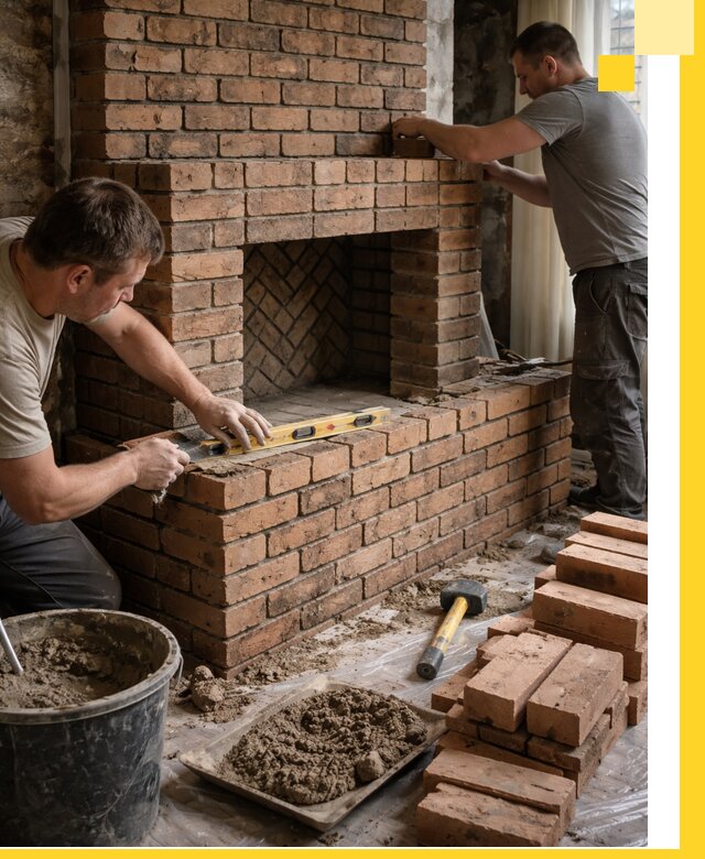 Изготовление и установка кирпичных каминов в Воткинске