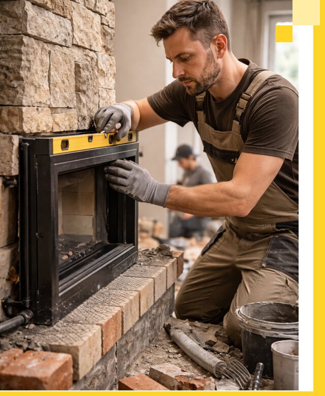 Дровяные камины под ключ в Воткинске: монтаж, обустройство