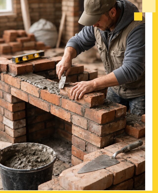 Кладка каминов под ключ в Воткинске профессиональная отделка и монтаж