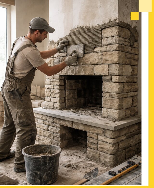 Строительство каминов под ключ в Воткинске от проектирования до монтажа