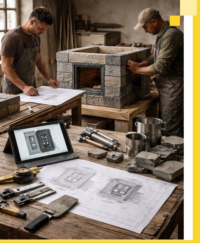 Разработка проектов печей с согласованием и монтажом в Воткинске