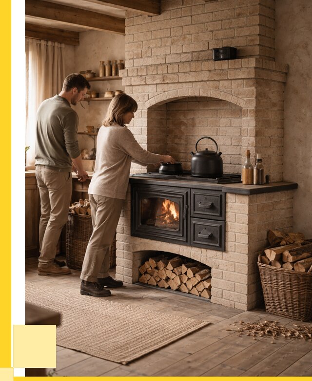 Печи с плитой в Воткинске от 46620 р. | ЭриданВтк — кирпичная печь