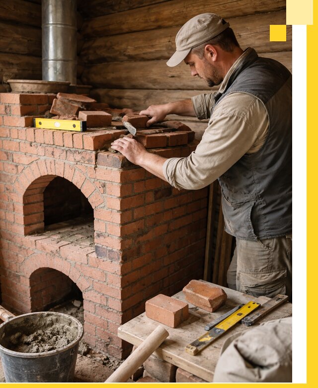 Изготовление и установка русских печей в Воткинске под ключ