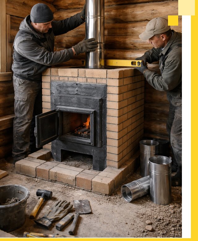 Проектирование, изготовление и установка банных печей в Воткинске