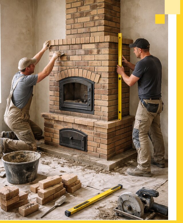 Продажа и установка печей и каминов для дома под ключ в Воткинске