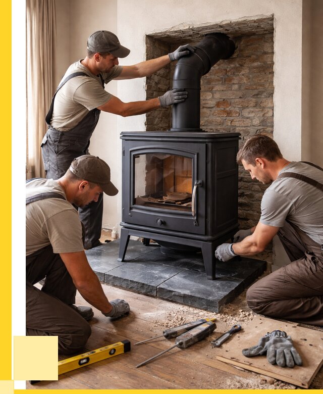 Монтаж печи камина в частном доме в Воткинске от 25900 р. | ЭриданВтк