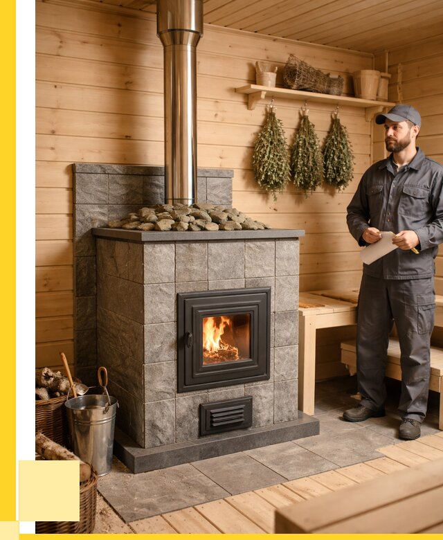 Печи для бани под ключ в Воткинске от 124320 р. | ЭриданВтк