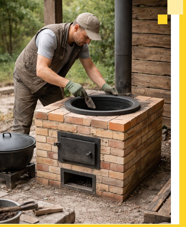 Изготовление и установка печей для казана в Воткинске под ключ