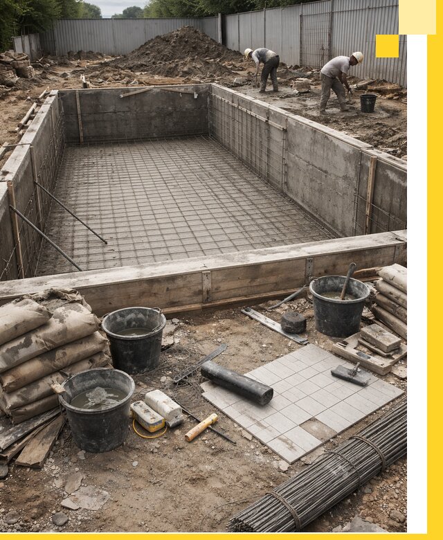 Строительство бассейнов под ключ в Воткинске, дизайн и монтаж