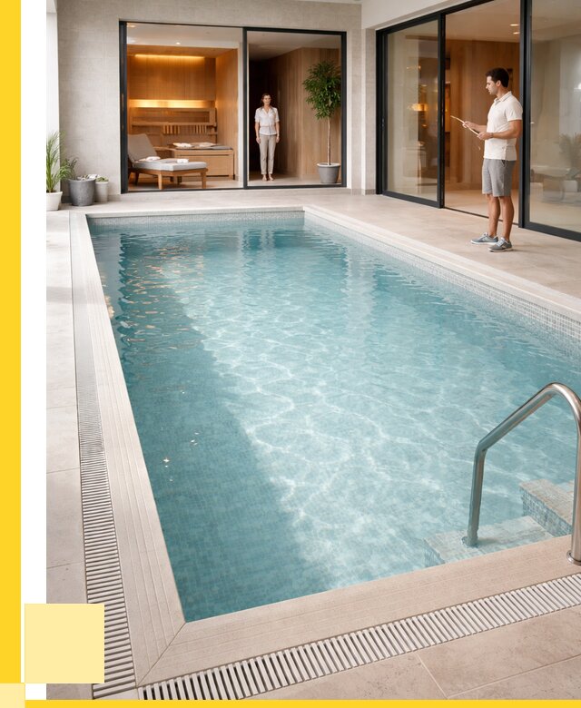 Отделка бассейна пленкой ПВХ в Воткинске от 3626 р. - ЭриданВтк