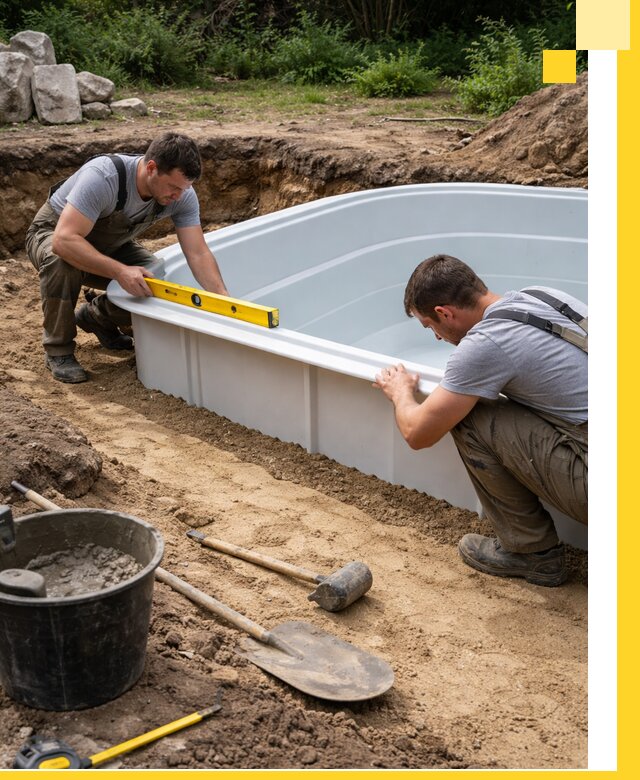 Производство и установка пластиковых бассейнов в Воткинске под ключ