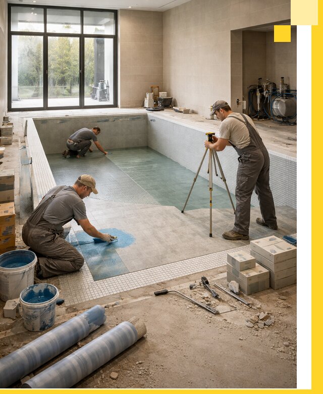 Проект и строительство закрытых бассейнов в Воткинске под ключ