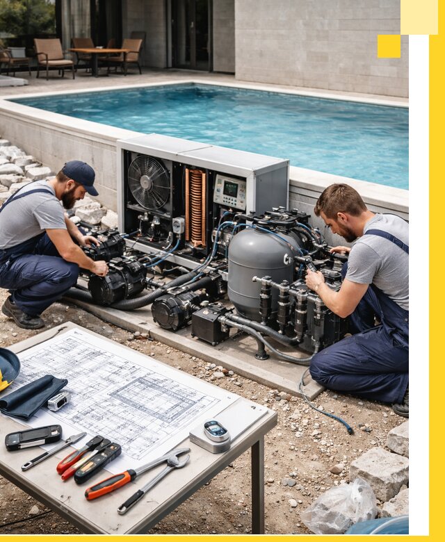 Проектирование и монтаж бассейнов с подогревом в Воткинске