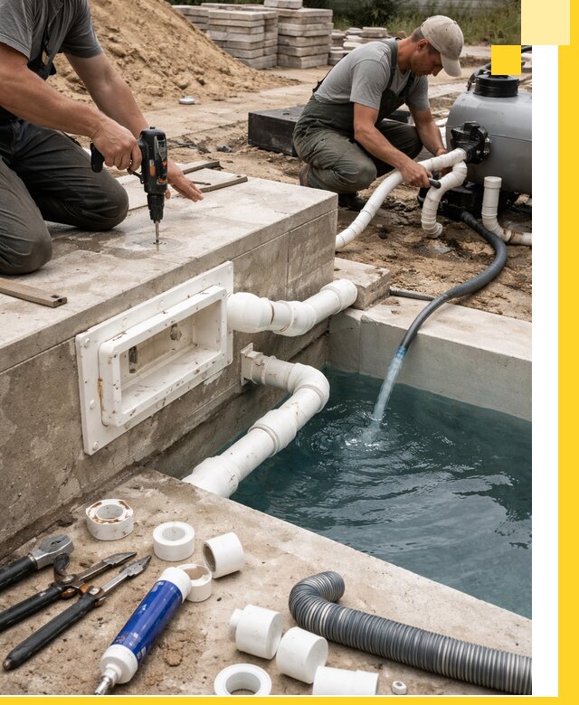 Строительство скиммерных бассейнов под ключ в Воткинске