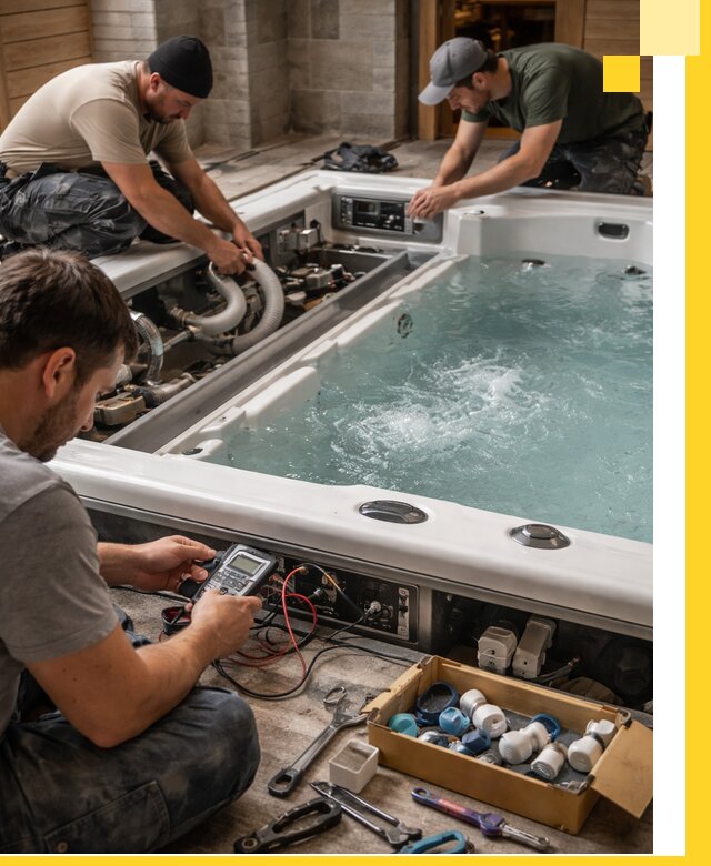 Гидромассажные бассейны под ключ в Воткинске, дизайн и монтаж