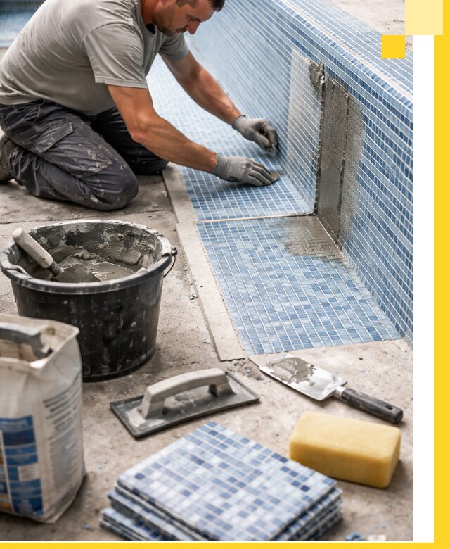 Укладка и ремонт мозаики для бассейнов под ключ в Воткинске