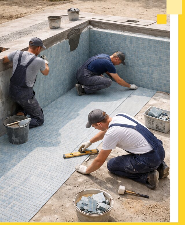 Укладка и установка плитки для бассейнов под ключ в Воткинске