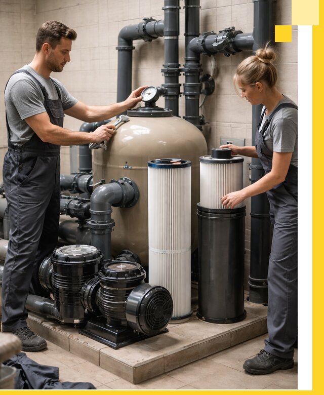 Фильтры и системы фильтрации для бассейнов в Воткинске