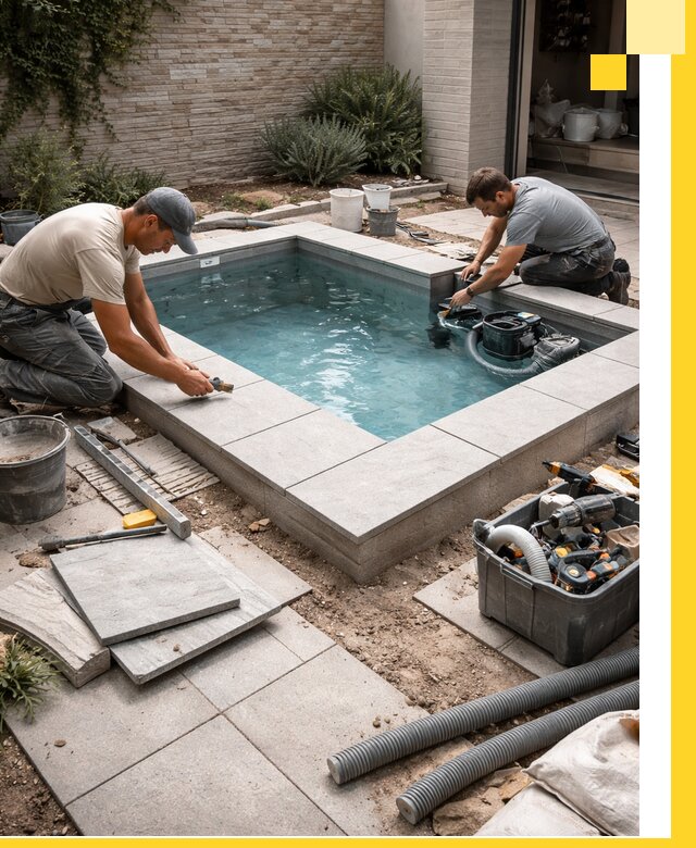 Мини бассейны под ключ в Воткинске, дизайн и установка