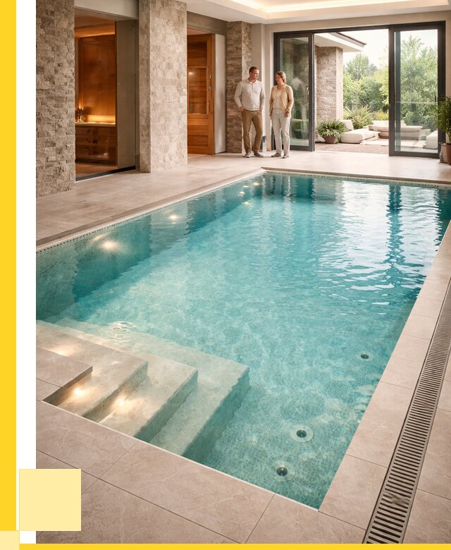 Бассейн во дворе в Воткинске: проект, отделка от 1243200 р. | ЭриданВтк