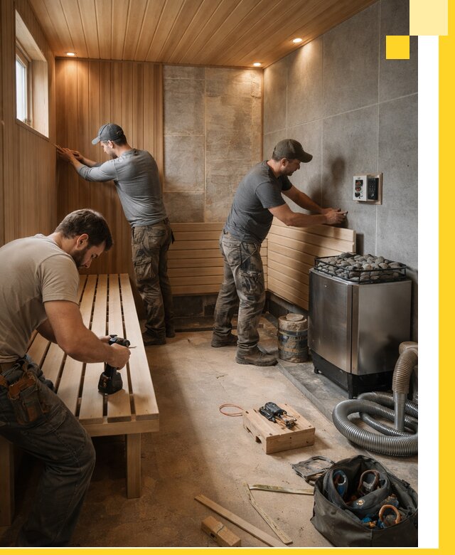 Сауны под ключ в Воткинске, проектирование, строительство, отделка
