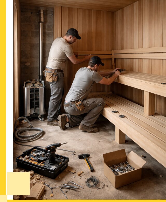 Монтаж саун под ключ в Воткинске от 124320 р. | ЭриданВтк