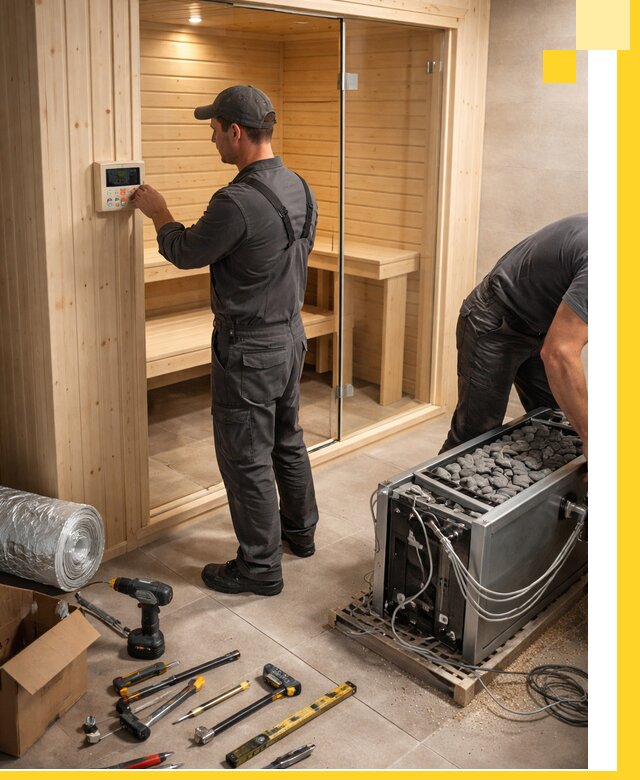 Поставка, установка и монтаж электрических саун в Воткинске