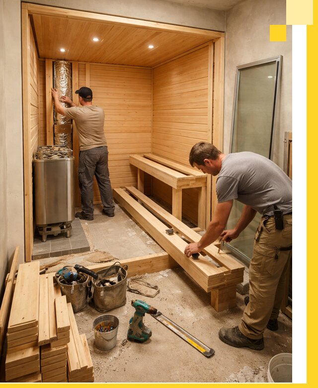 Проектирование и установка домашних саун под ключ в Воткинске