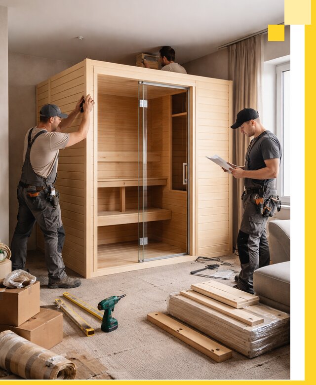 Установка и благоустройство саун в квартире в Воткинске