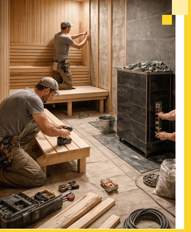 Дизайн и строительство интерьерных саун под ключ в Воткинске