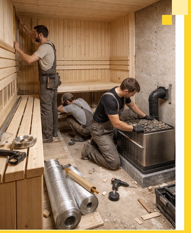 Индивидуальные сауны на заказ в Воткинске под ключ, проект и монтаж