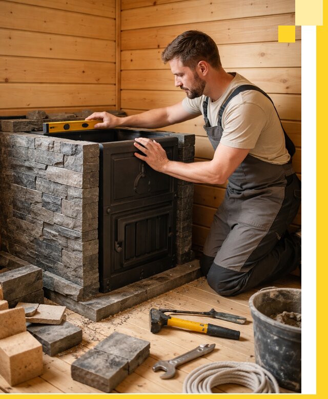 Производство и установка печей для саун под ключ в Воткинске