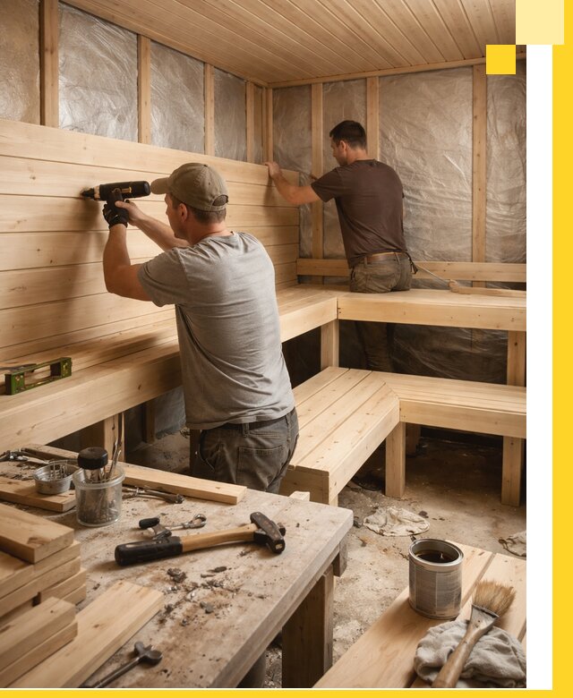 Профессиональная отделка бань и саун под ключ в Воткинске