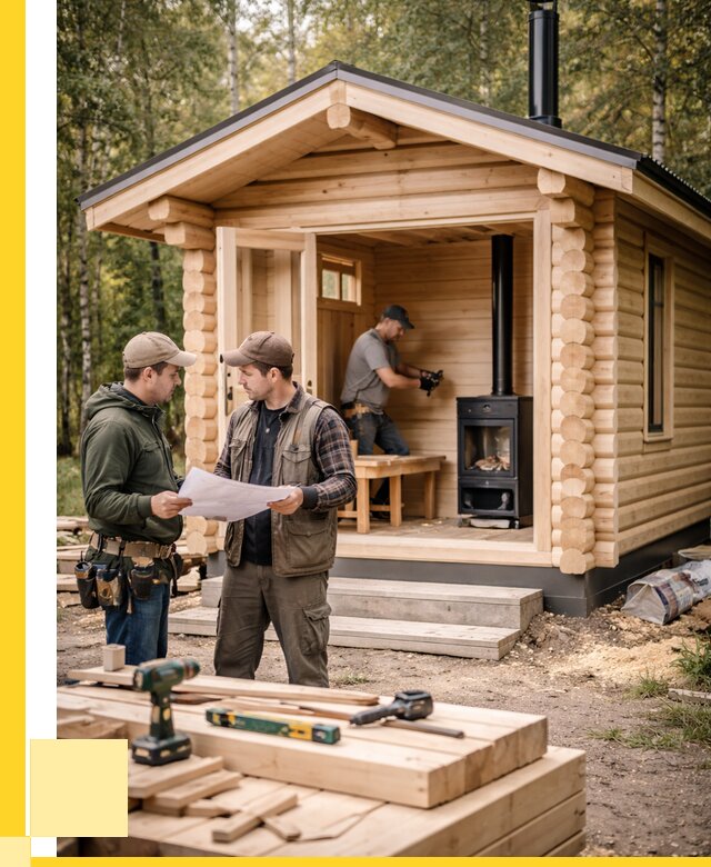 Монтаж бань под ключ в Воткинске — от 207200 р. | ЭриданВтк