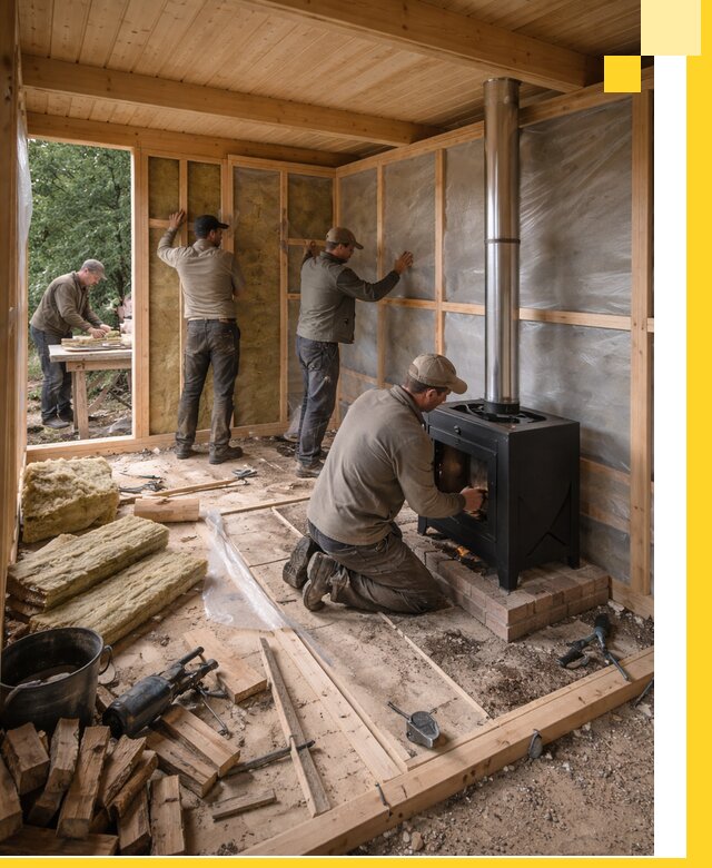 Профессиональный монтаж бань под ключ в Воткинске для дома