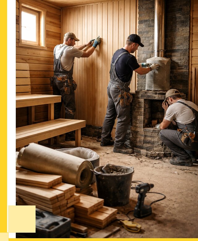 Ремонт бань под ключ в Воткинске от 46620 р. | ЭриданВтк