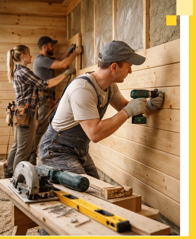 Обшивка бань под ключ в Воткинске: отделка стен и потолков