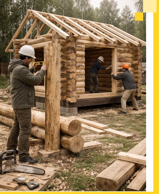 Строительство бань для дачи под ключ в Воткинске с доставкой и монтажом