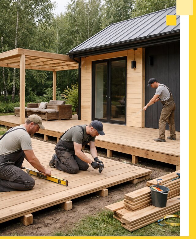 Строительство бань с террасой и бассейном под ключ в Воткинске