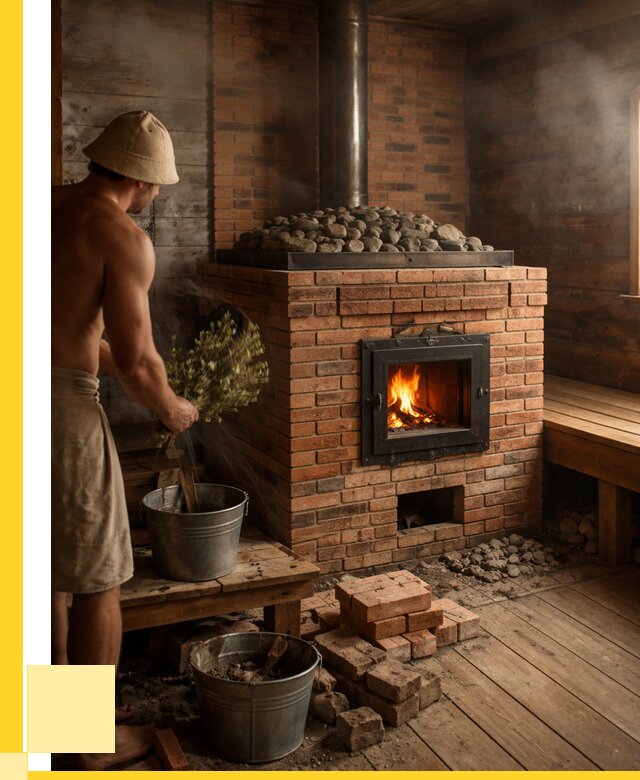 Кирпичные банные печи в Воткинске от 93240 р. | ЭриданВтк