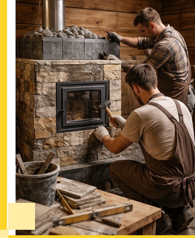 Облицовка банной печи в Воткинске от 15540 р. | ЭриданВтк