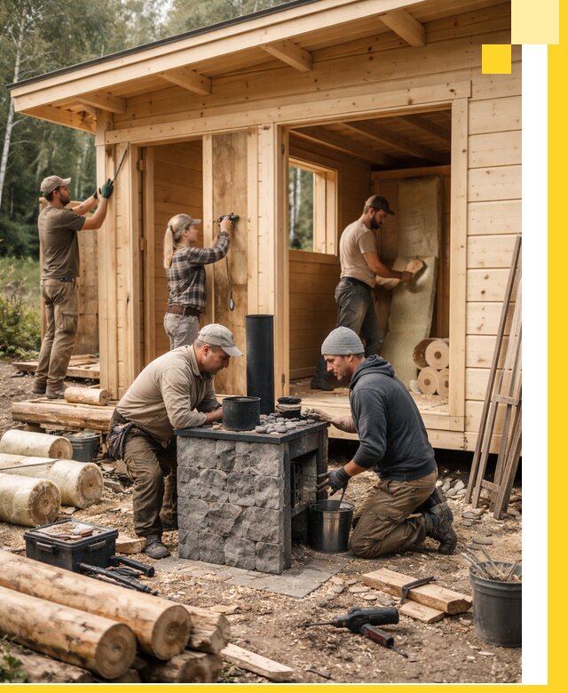 Купить баню под ключ в Воткинске строительство монтаж отделка