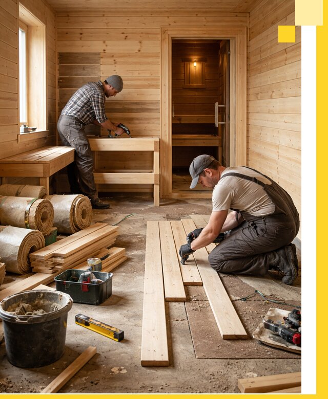 Индивидуальный проект бани с комнатой отдыха под ключ в Воткинске