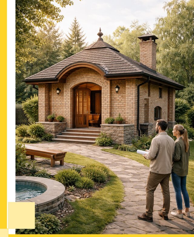 Проект кирпичной бани в Воткинске от 31080 р. | ЭриданВтк