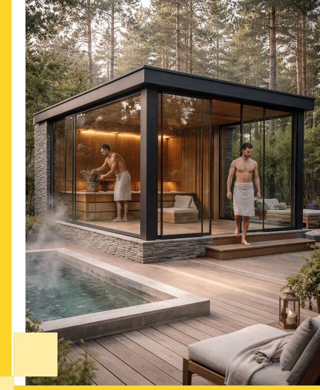 Стеклянные бани и двери в Воткинске от 466200 р. | ЭриданВтк