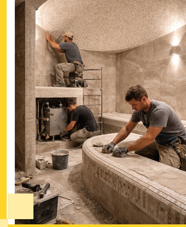 Монтаж хамамов под ключ в Воткинске от 259000 р. ЭриданВтк