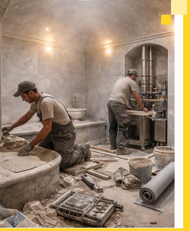 Строительство турецких бань хаммам под ключ в Воткинске