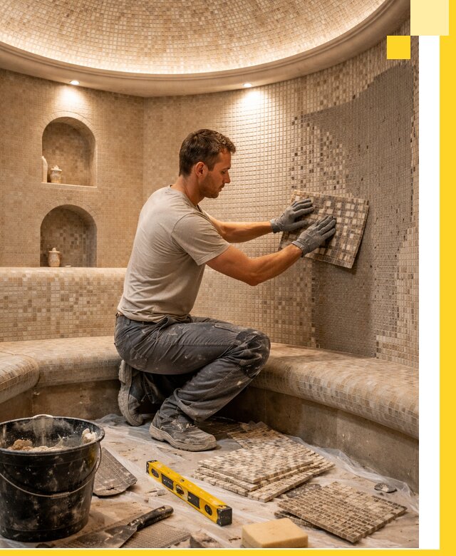 Устройство и монтаж домашнего хамама под ключ в Воткинске